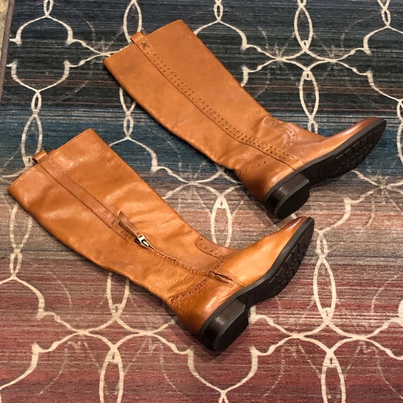 Sam Edelman Shoes Sam Edelman Brown Leather Knee Hi Boots Poshmark